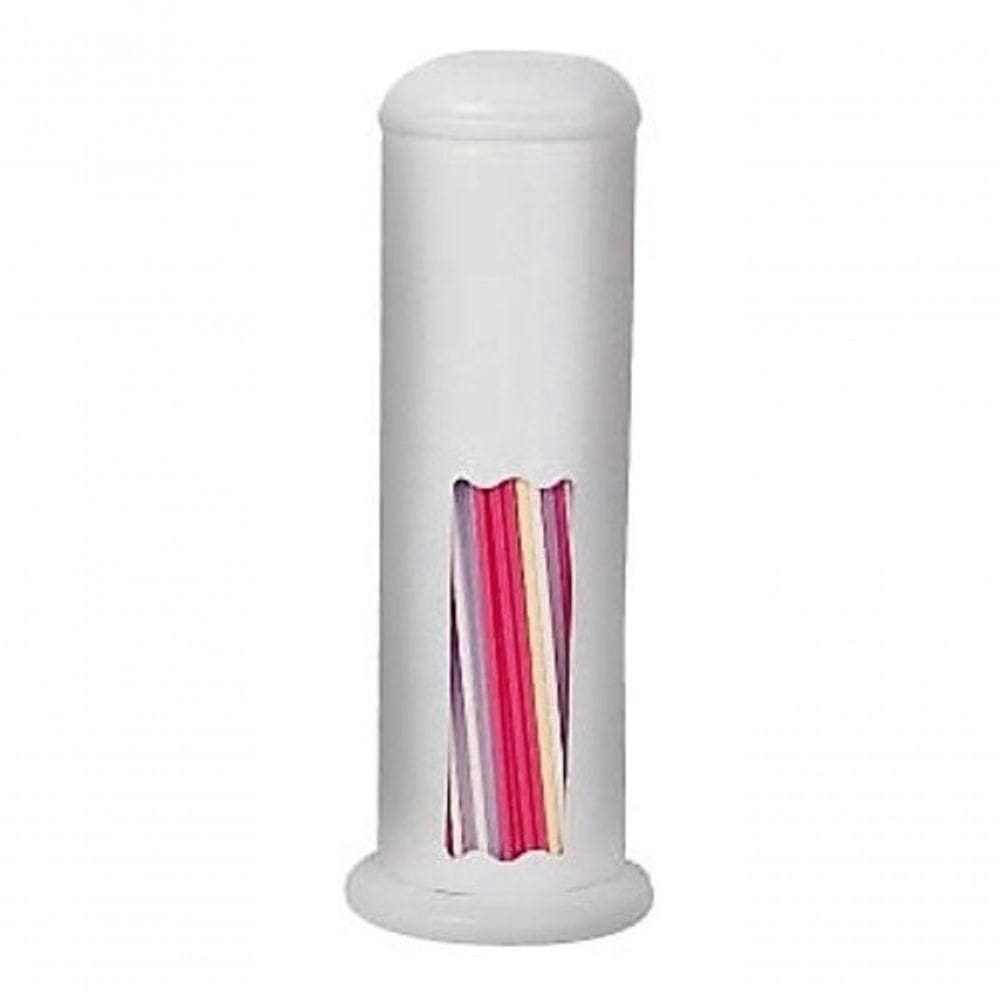 Porta Canudos Inox Epoxi Branco P- Bar E Lanchonetes