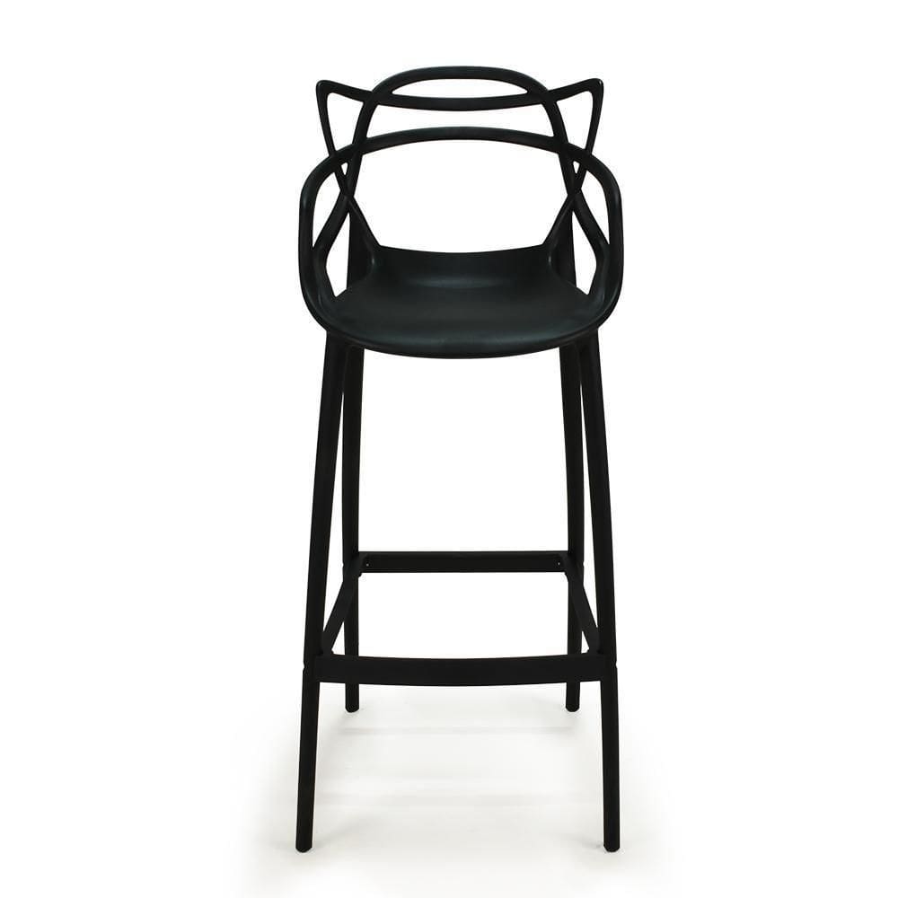 Banqueta Alta Allegra Design Cozinha/Bancada - Preto