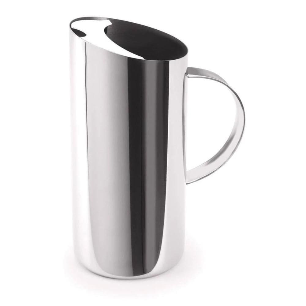 Jarra Inox Com Aparador De Gelo 1,5 Litros Alça Suco água Drinks Bar Casa Cozinha Servir Mesa
