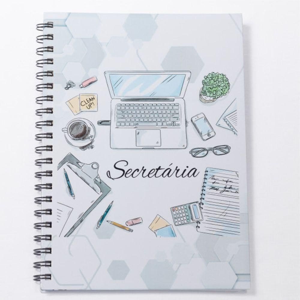 Caderno Universitário 100fls Secretária Profissões Cor Secretária