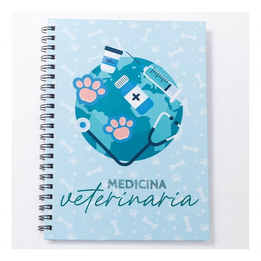 Caderno Universitário 100fls Veterinária Profissões Cor Veterinária