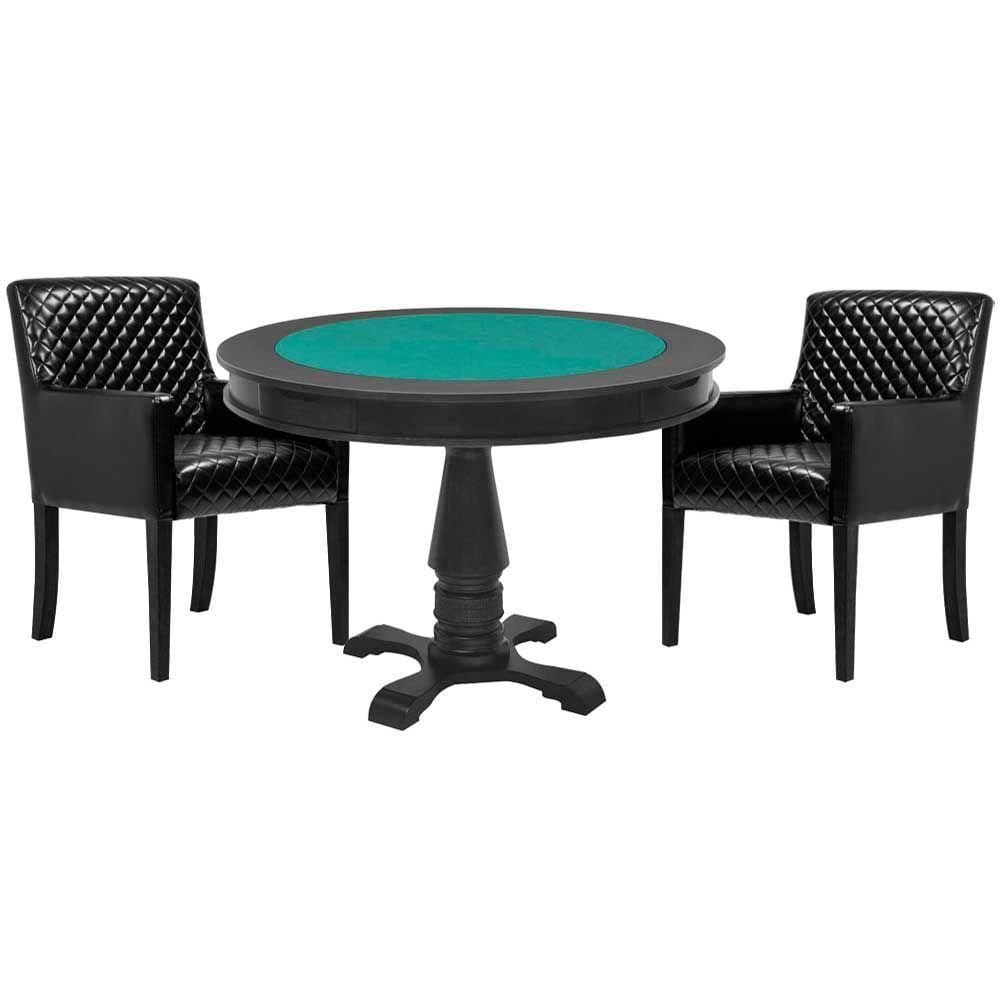 Mesa de Jogos Tampo Reversível com 2 Cadeiras