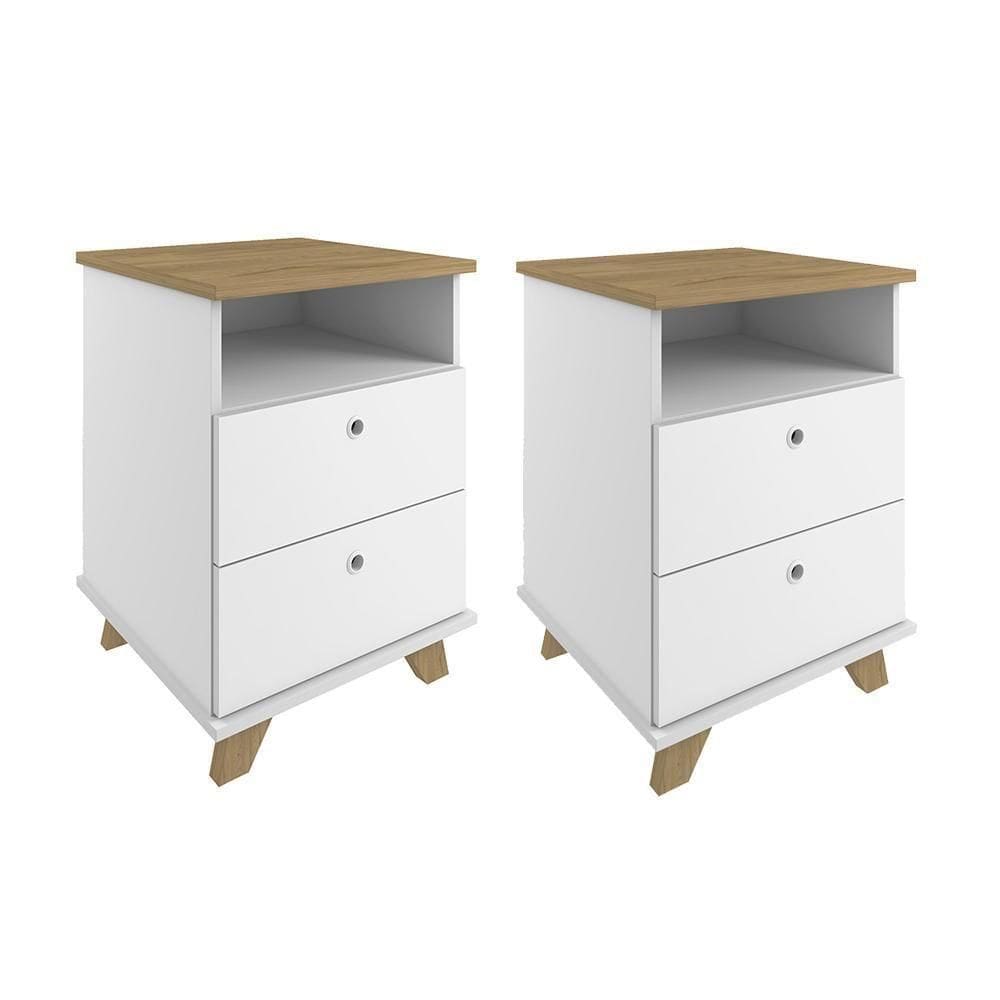 Jogo De Gaveteiros Wigan Olmo Branco