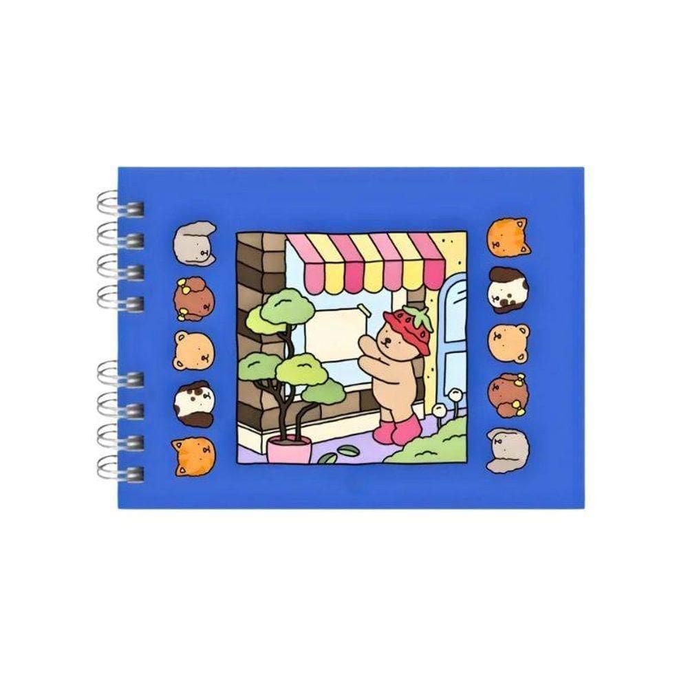 Livro De Colorir Azul Bobbie Goods Capa Dura 48 Desenhos