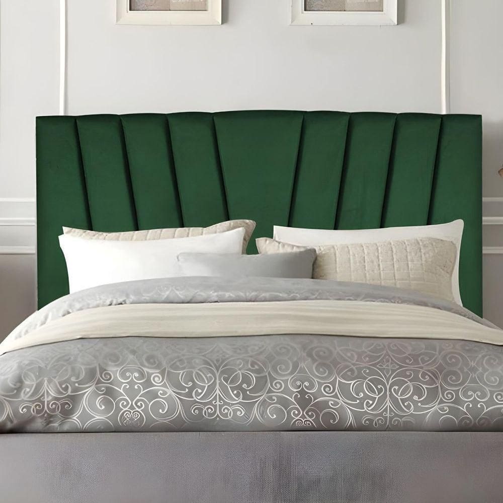 Cabeceira King Cama Estofada 195 Cm Emma Suede Verde
