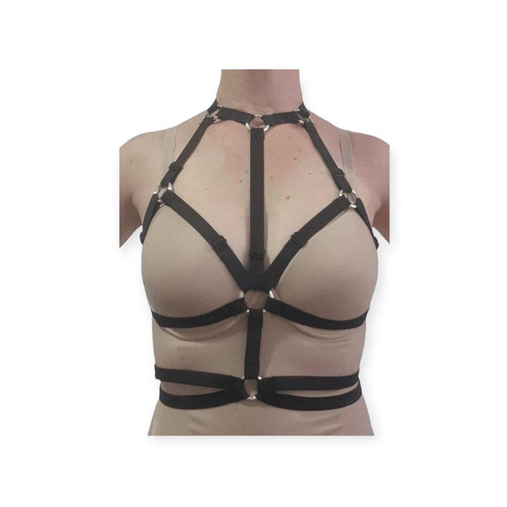 Harness Feminino Rage Coleção Fetiche - Lovetoys - Preto, único