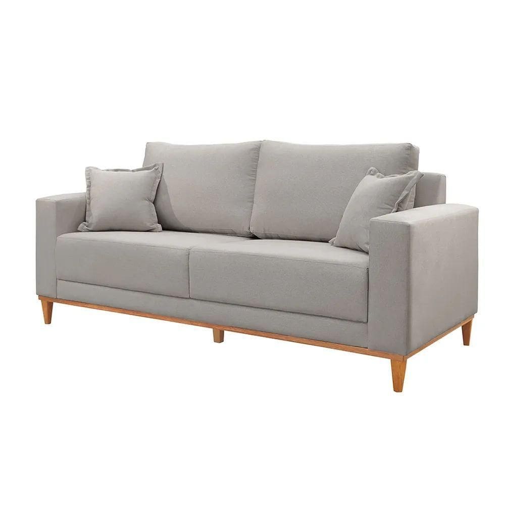 Sofá Texas 2m Linho Cor Linho Cinza