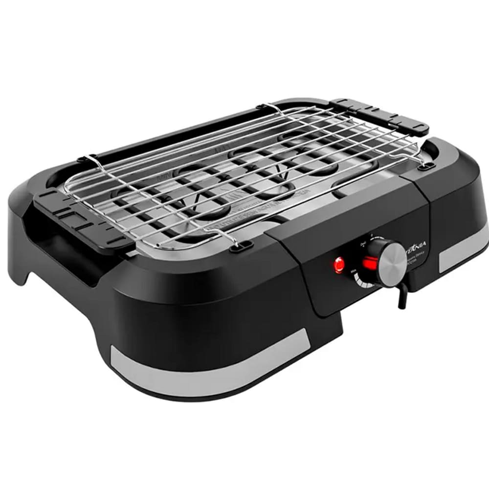 Churrasqueira Eletrica 1500W Britania Grelha Removivel Preta 127V