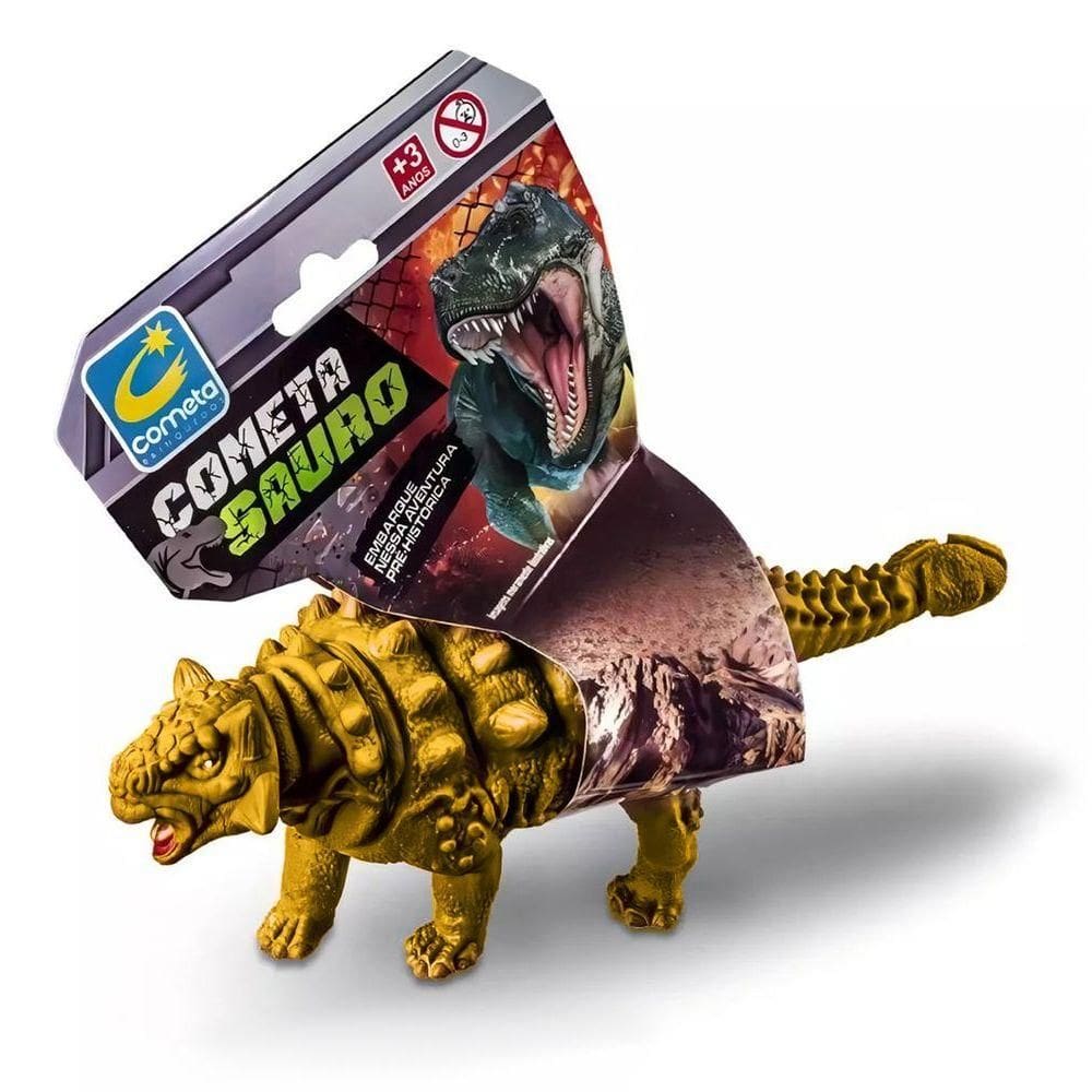 Boneco Em Vinil Dinossauro Brinquedo Realista Anquilossauro