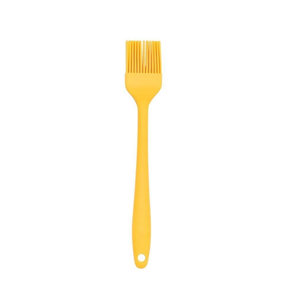 Pincel De Silicone Pequeno Amarelo Oikos
