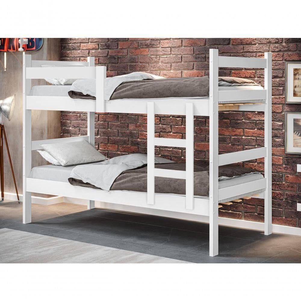 Beliche Porto Gabrielli 100% MDF Com Escada Vira 2 Camas Solteiro Super Reforçada