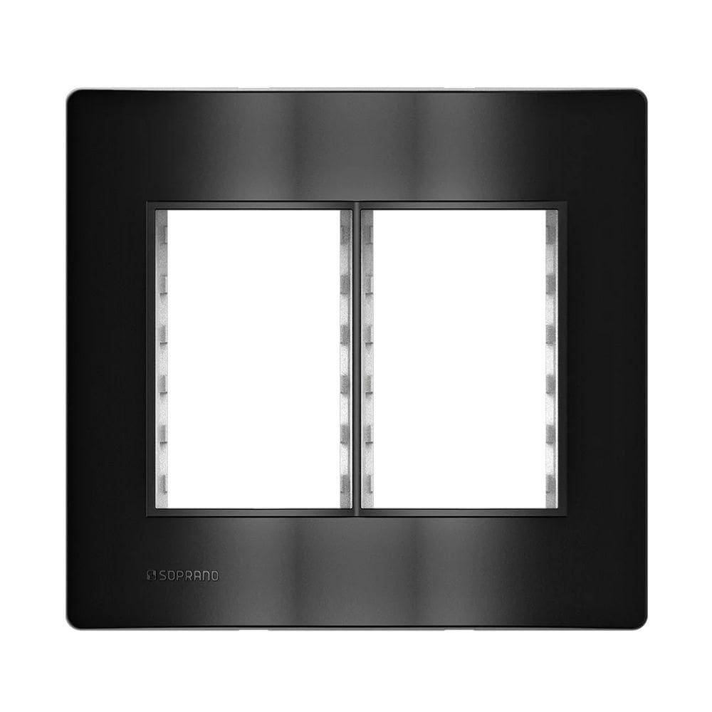 Placa 6 Modulos 4x4 C/ Suporte Carbono Revita Soprano