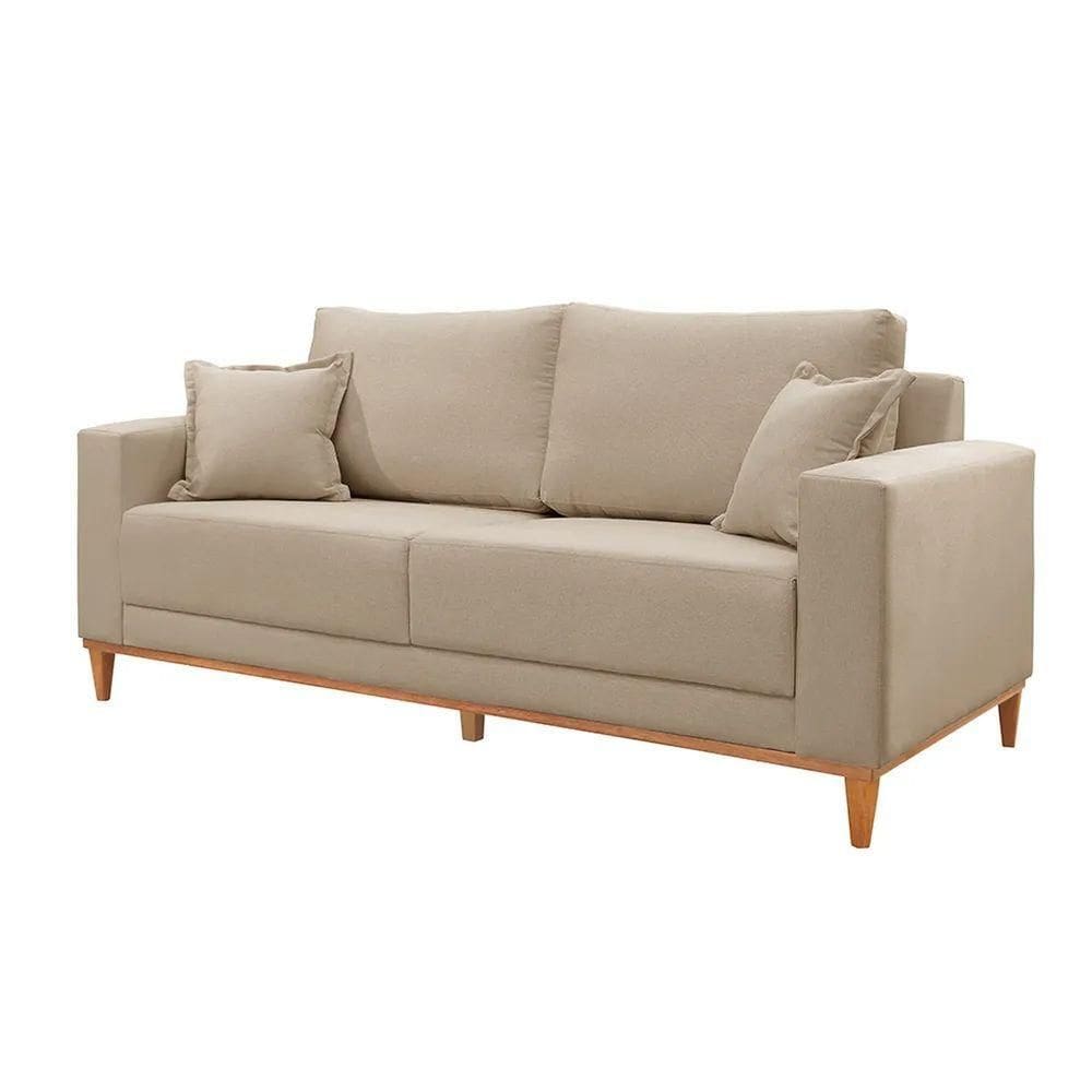 Sofá Texas 2m Linho Cor Linho Bege Claro