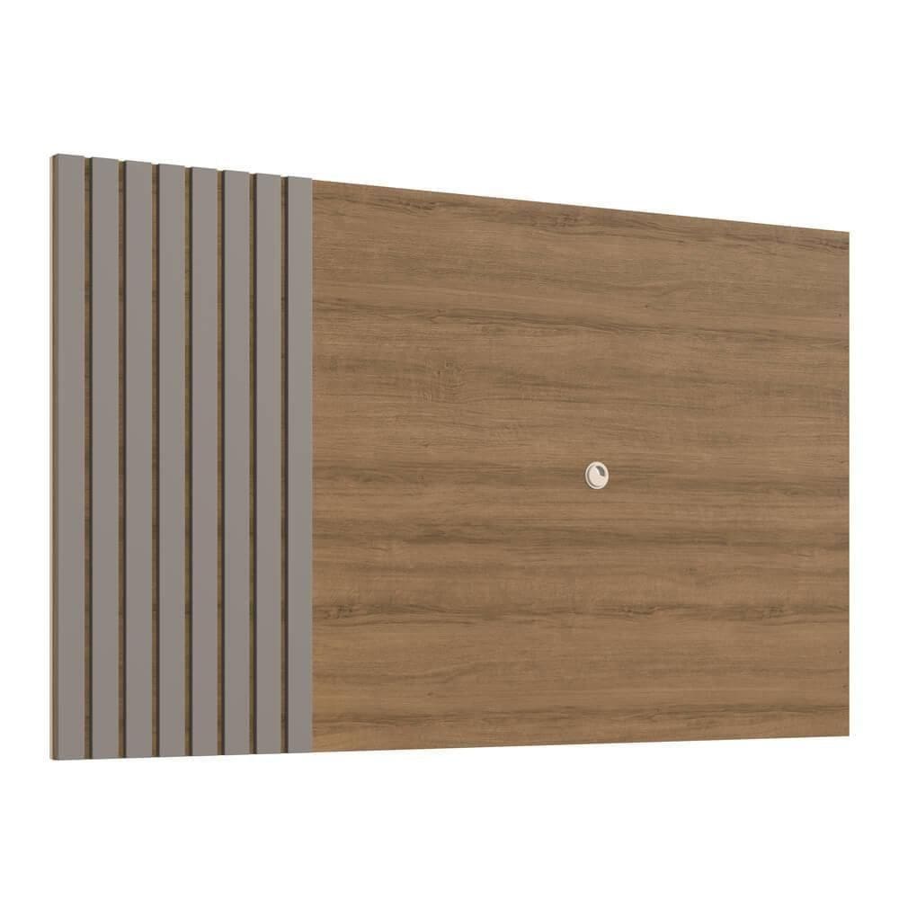 Painel Para Tv 65 Polegadas Ripado 180cm Mel Fume Proddy