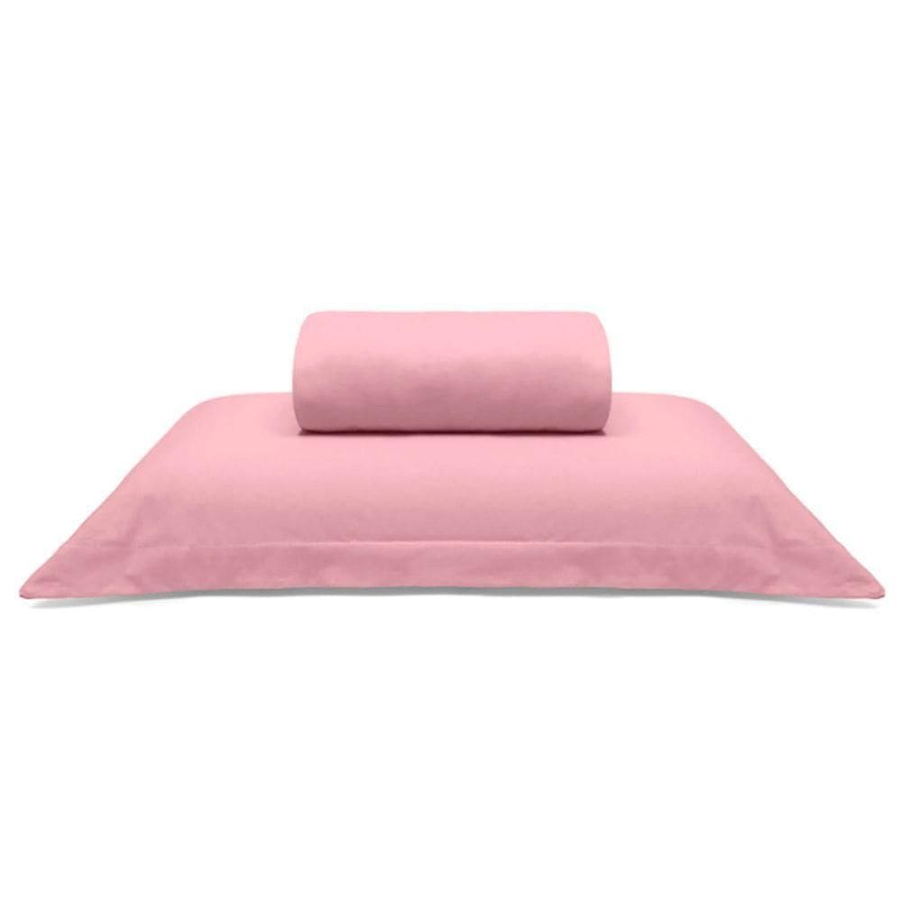 Jogo De Cama Buettner Solteiro King Malha Liso 2 Peças Image Rose