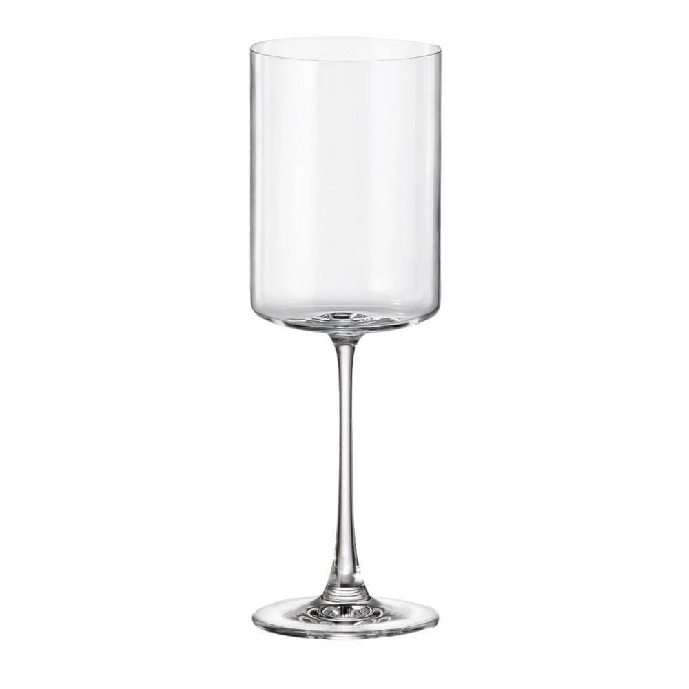 Jogo De Taças Para Vinho Branco Em Cristal Kubitto Com 6 Peças 380ml Bohemia