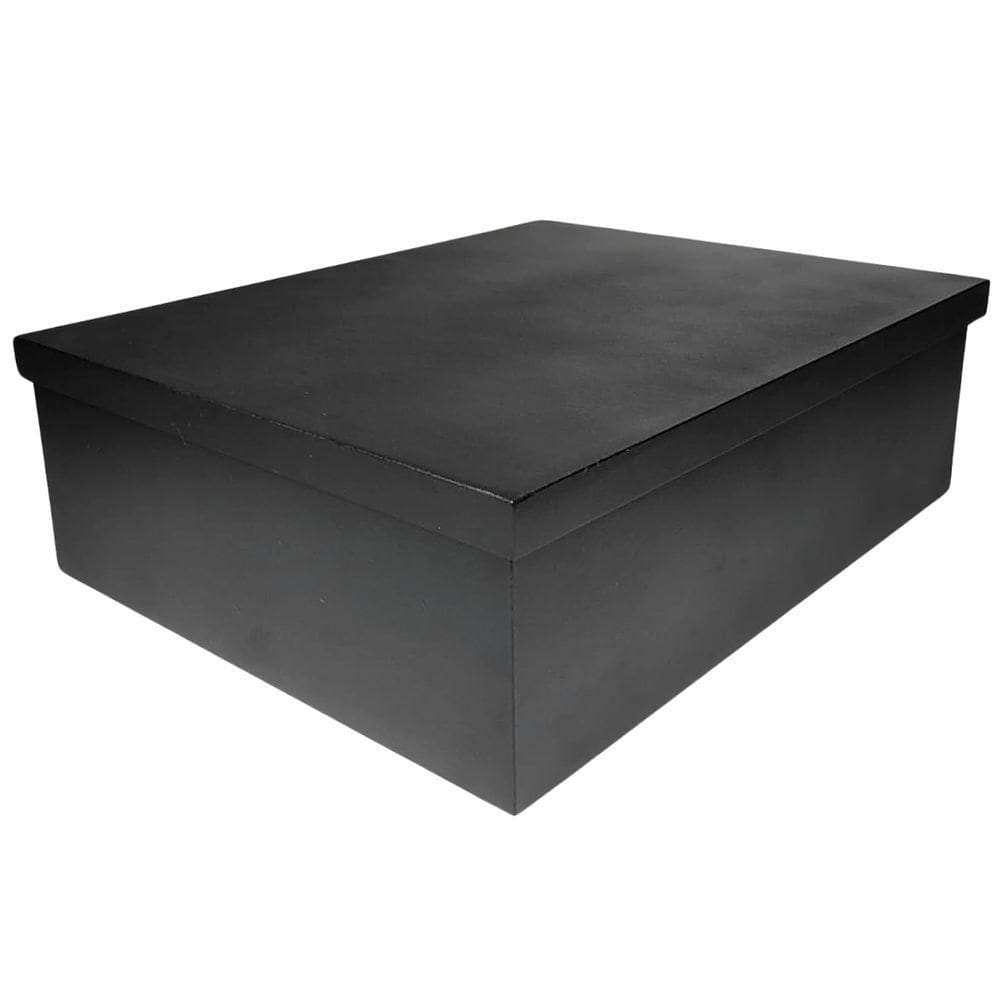 Caixa Para 3 Garrafa De Vinhos (35x28x11) Preto