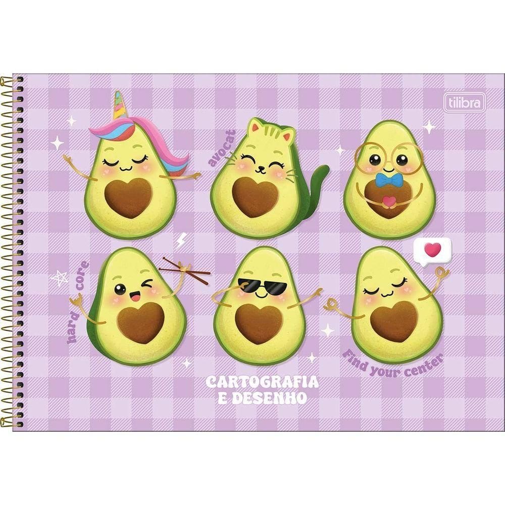 Caderno De Desenho Abacute Tilibra - 80 Folhas Roxo