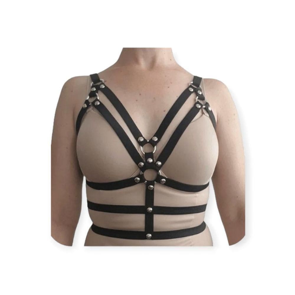 Harness Feminino Em Elástico Sif Coleção Fetiche Lovetoys Preto, único
