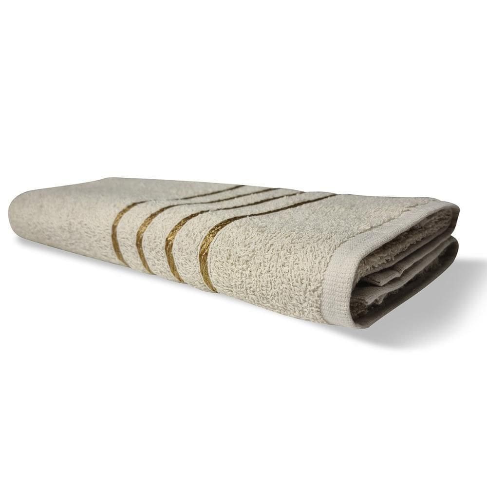 Toalha De Banho Grande Verona 230g m² 100% Algodão 70x125cm Bege