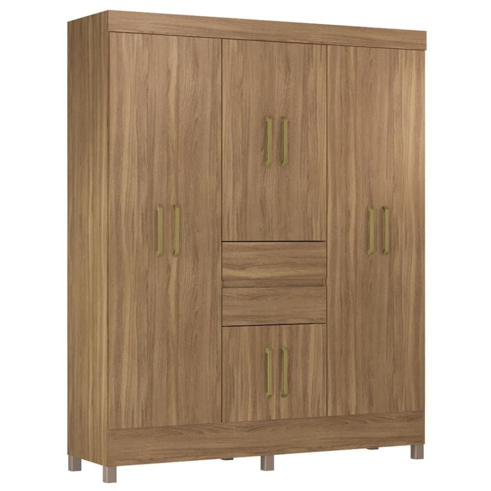 Guarda Roupa Casal 8 Portas E 2 Gavetas Paranaguá Amêndola Touch