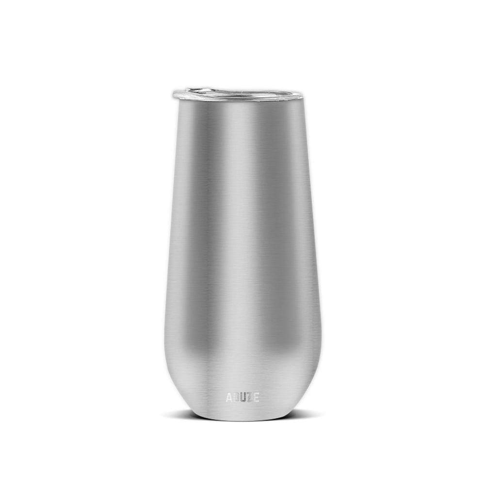 Copo Taça Térmica Aduze Champagne Espumante Drink Lux Prata Cintilante 150ml