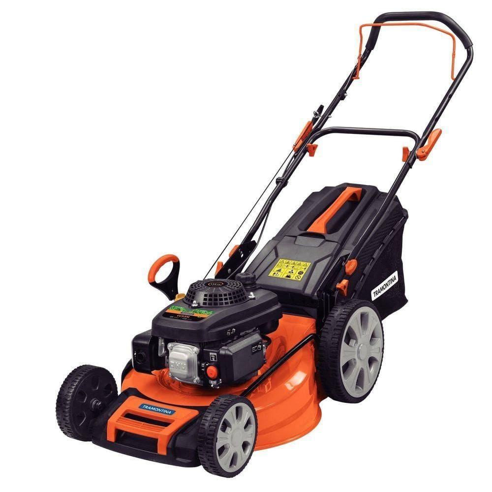 Cortador Grama Gasolina Tramontina Cc53m Corte 530mm Motor 159cc Chassi Metálico Recolhedor Rígido