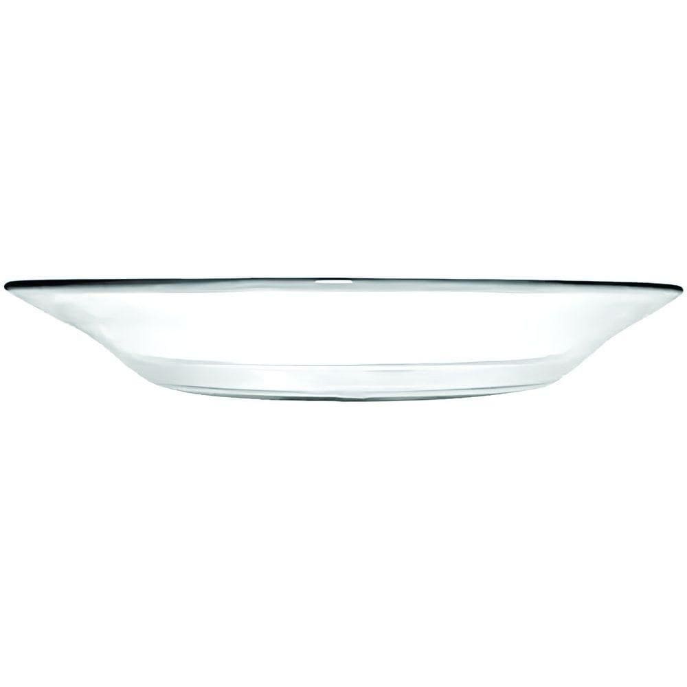 Kit Jogo Prato Fundo Sopa Transparente 4 Peças 22,5cm