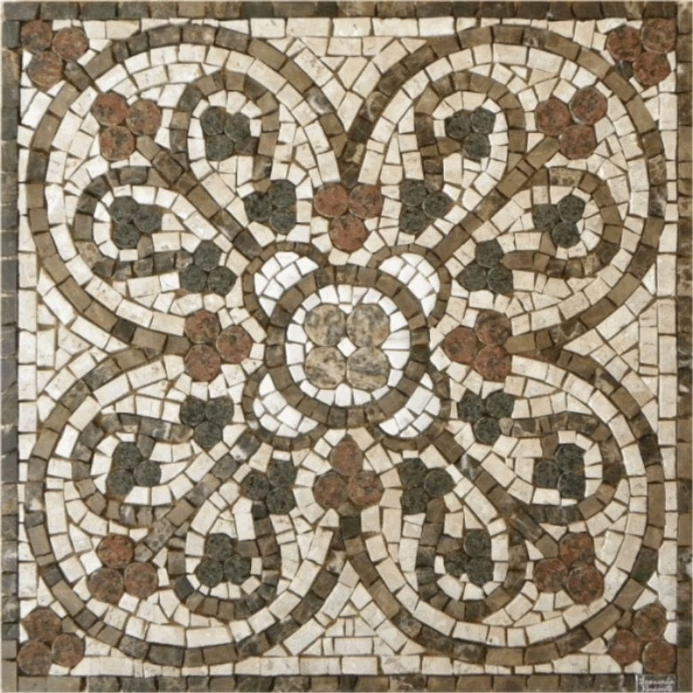 Mosaico Religioso Bizantino Trevo Tamanho 90cm
