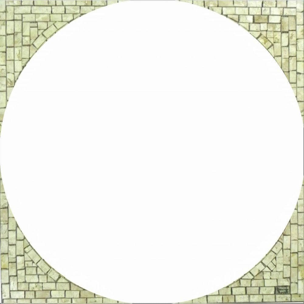 Travertino Moldura Acabamento Quadrado Tamanho 80cm