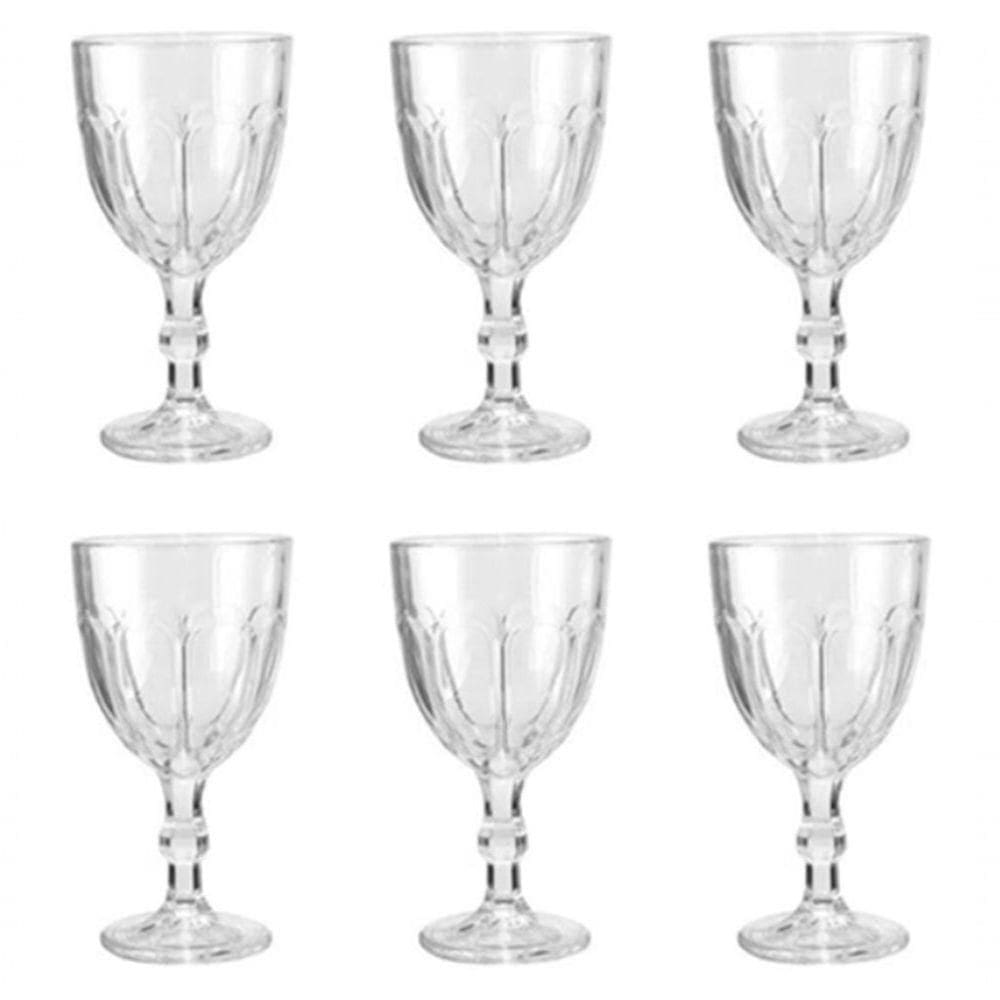 Taças Goblet Vidro 310ml - Elegância E Versatilidade - 6 Unidades