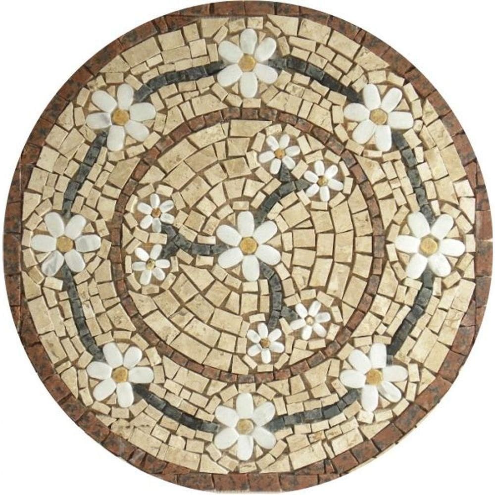 Mandala Mosaico Floral Rosone Venezia Tamanho 70cm