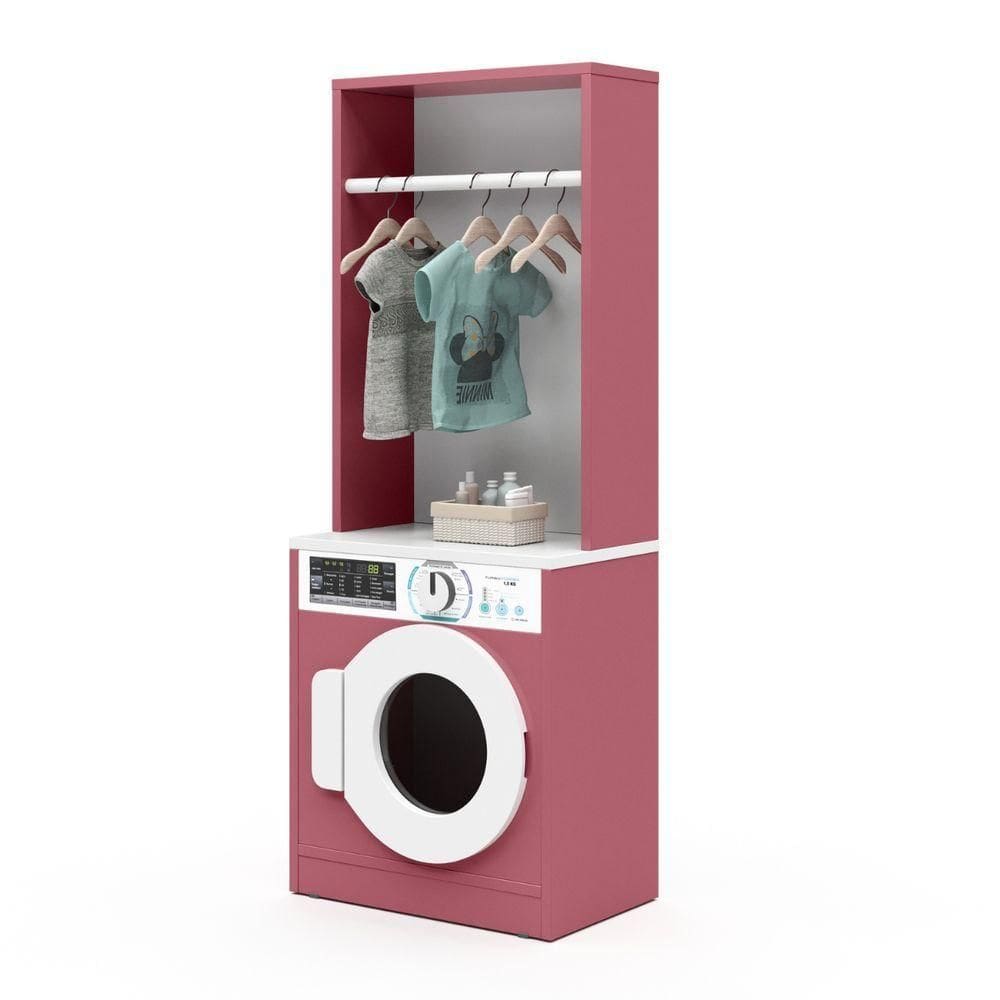 Lavanderia De Brinquedo Infantil Busan Branco Rosa