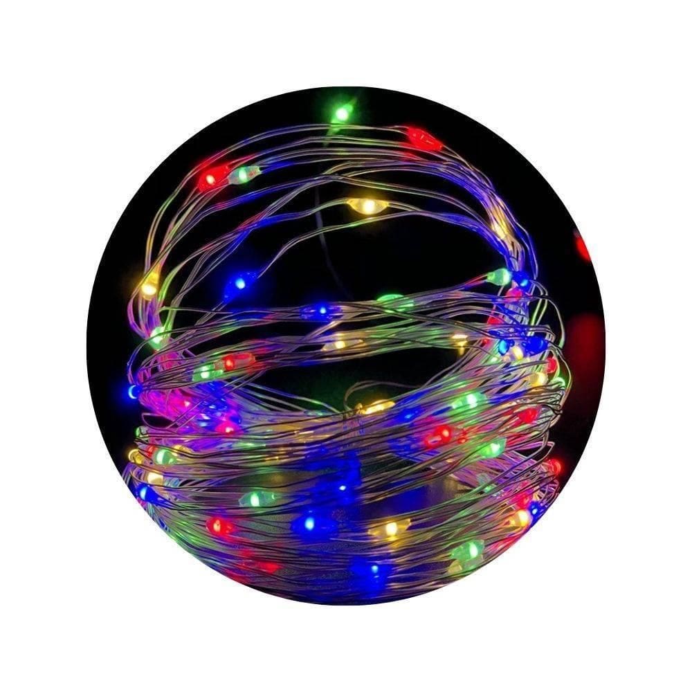 Kit 06 Fio De Fada Led Colorido 5 Metros Luz De Decoração