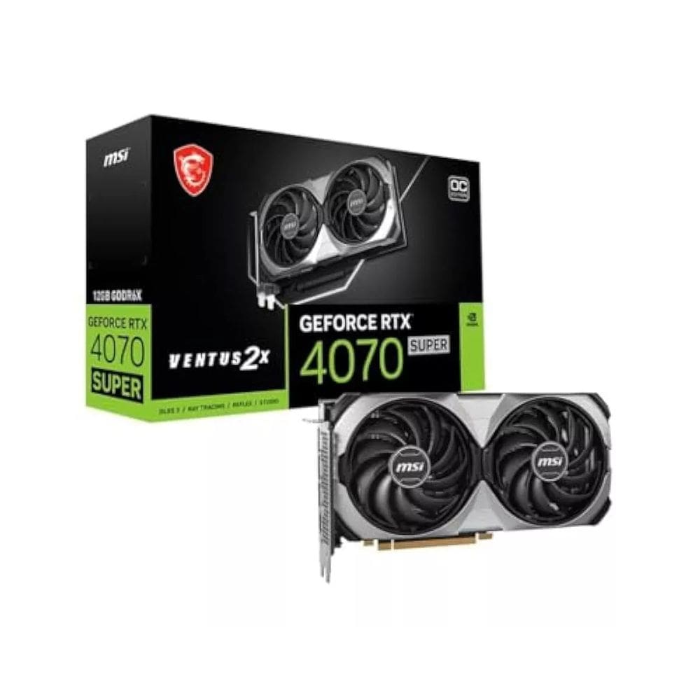 Placa de Vídeo MSI Super Ventus 2X OC RTX 4070 12GB GDDR6X