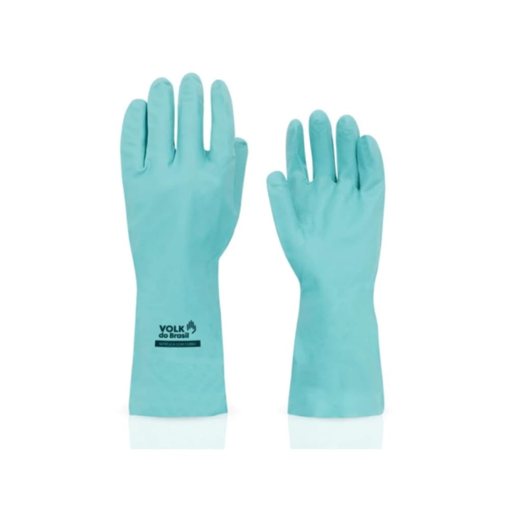 Luva Latex Nitrilica C/ Forro Verde Tam 10 G