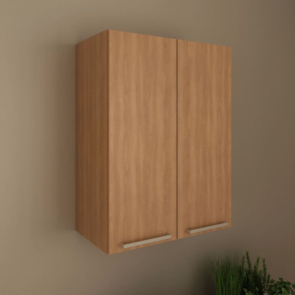 Armário Aéreo Multiuso Cozinha 60cm 2 Portas Freijó CZ3141
