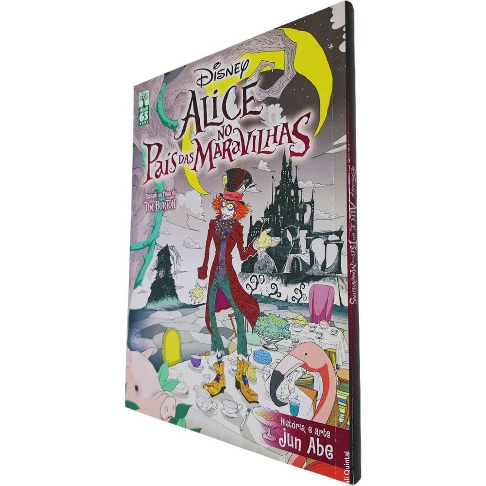 Quadrinhos HQ Gibi Graphic Novel Mangá Alice no País das Maravilhas Volume 2 de 2 História e Arte Jun Abe