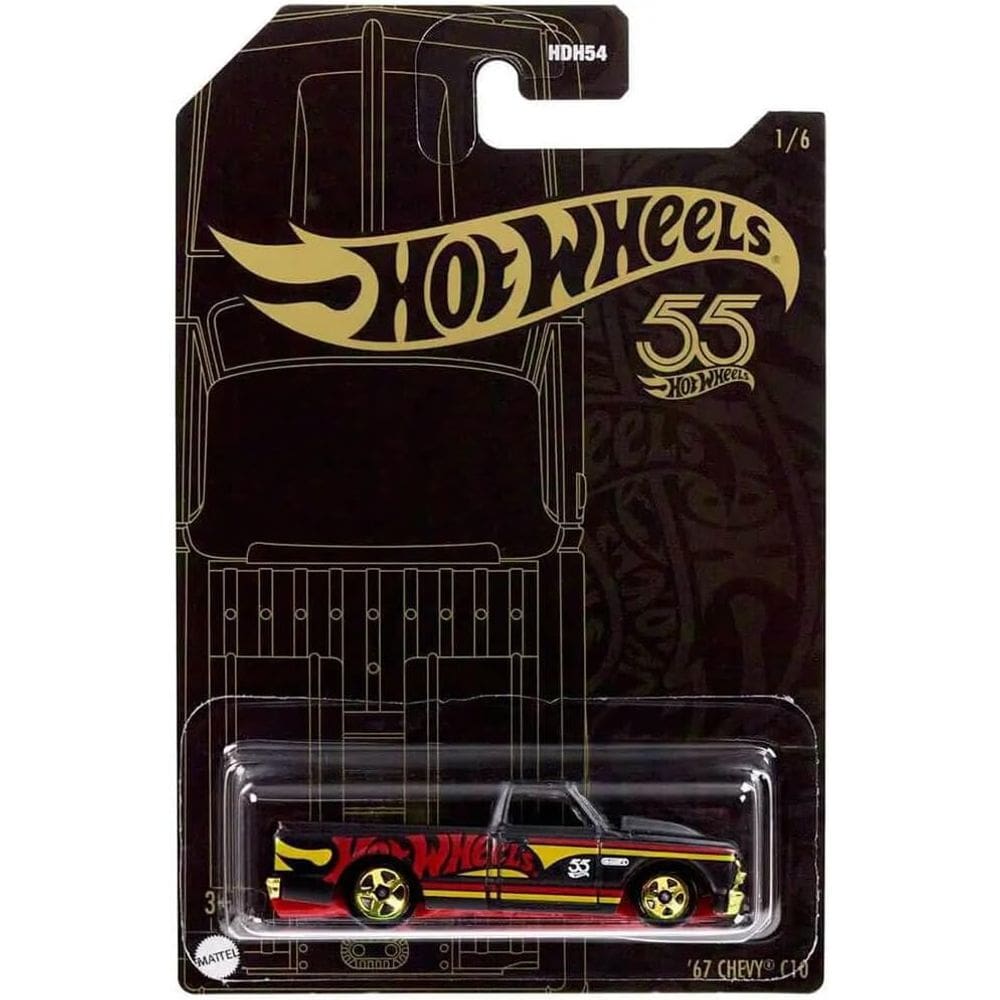 Miniatura 1/64 1967 CHEVY C10 Hot Wheels 55TH Anniversary