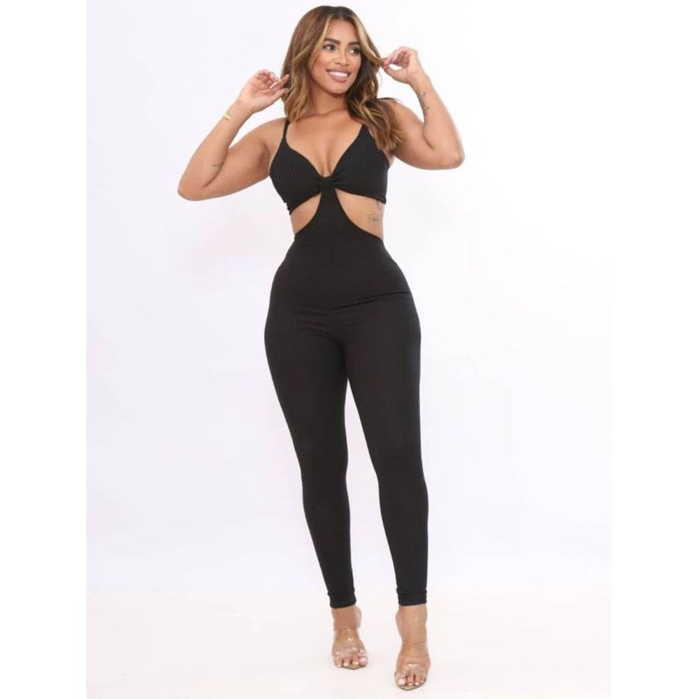 Macacão Feminino Com Alça Moda Gringa Blogueira