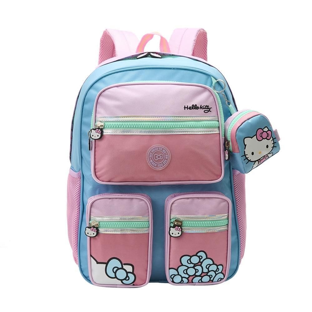 Mochila Infantil De Costas Escolar Adolescente Hello Kitty