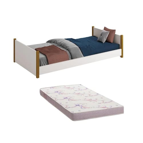 Cama Solteiro Ravi 2 em 1 Reller com Colchão | Extra