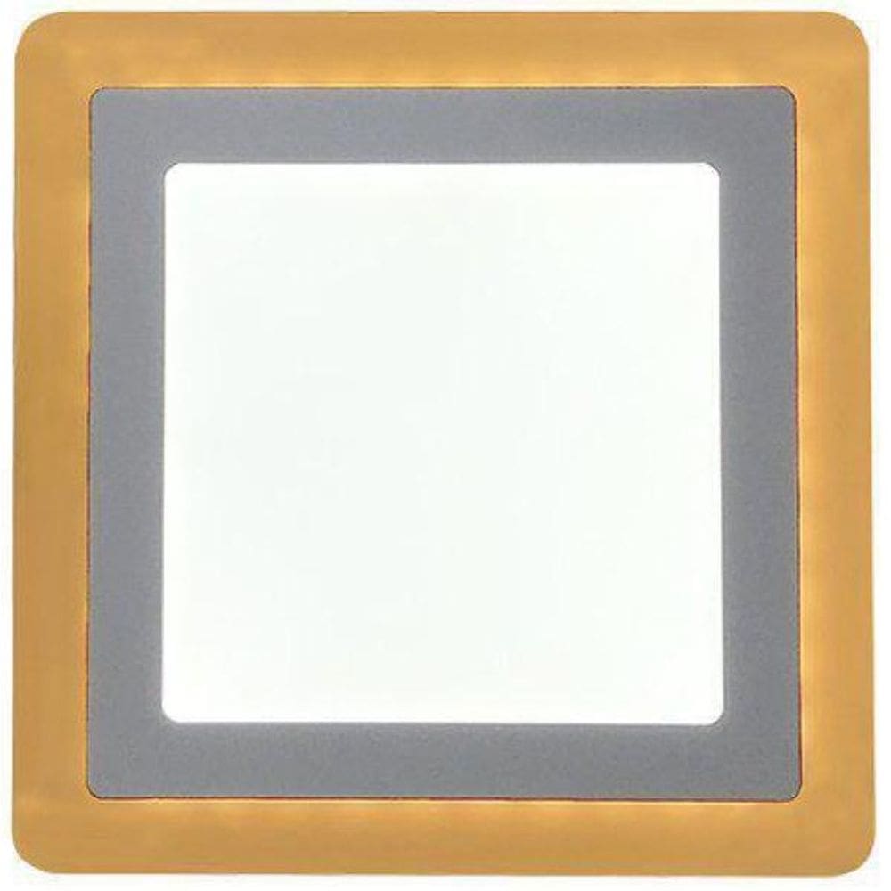 Plafon Led Dual Color 6W+3W Embutir Quadrado