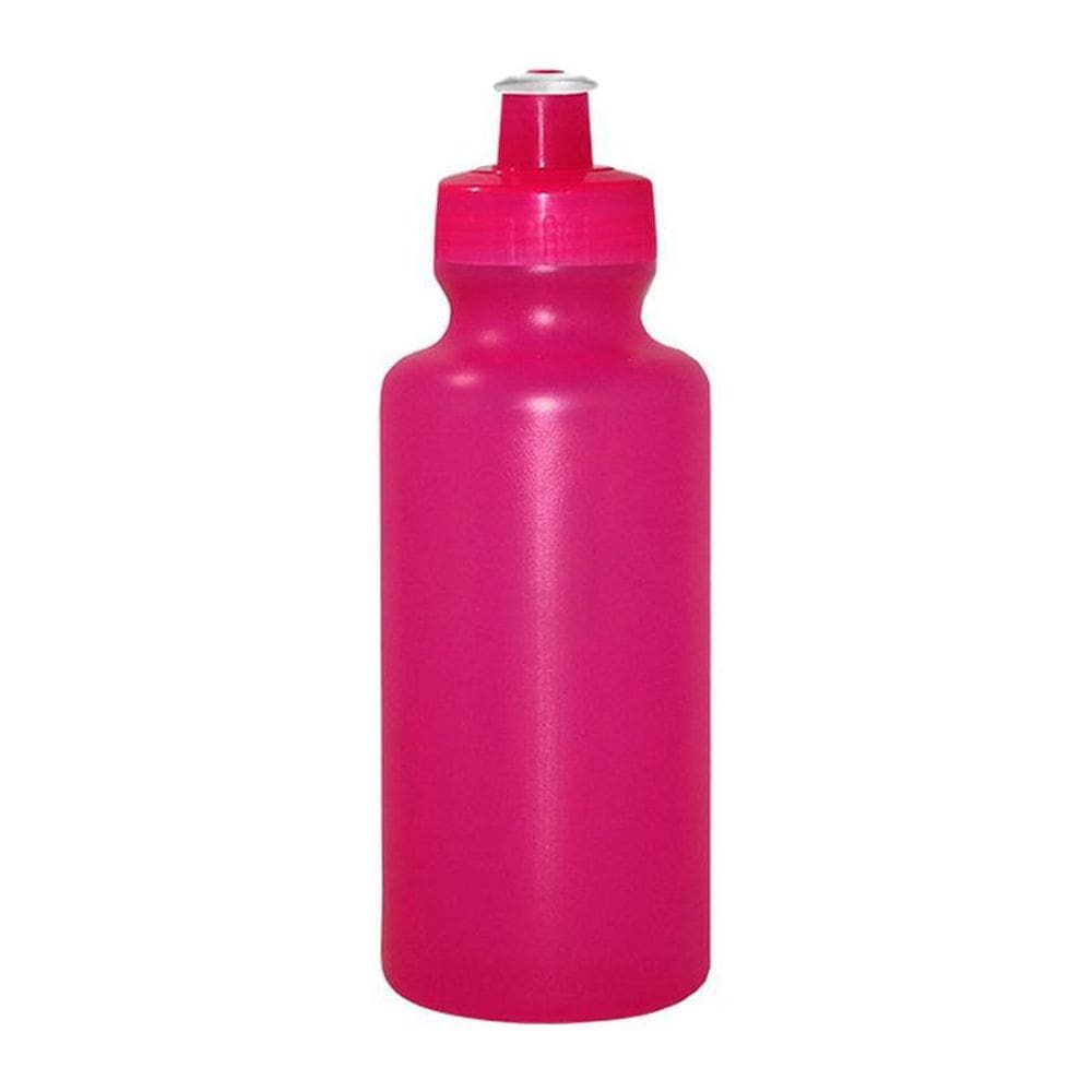 Kit 50 Squeezes 550Ml Rosa Neon Plástico Premium