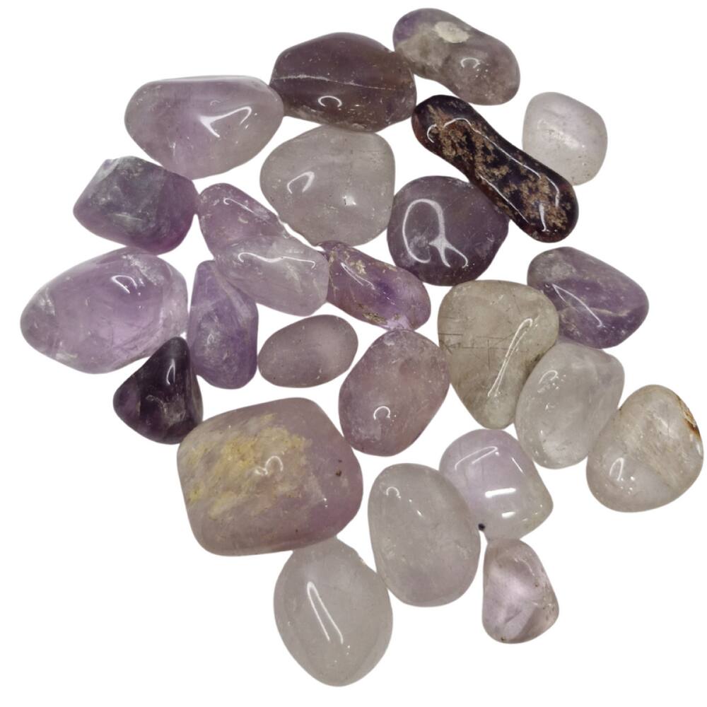 Pedra Natural Ametista 1 a 4 cm Rolada 200 gramas
