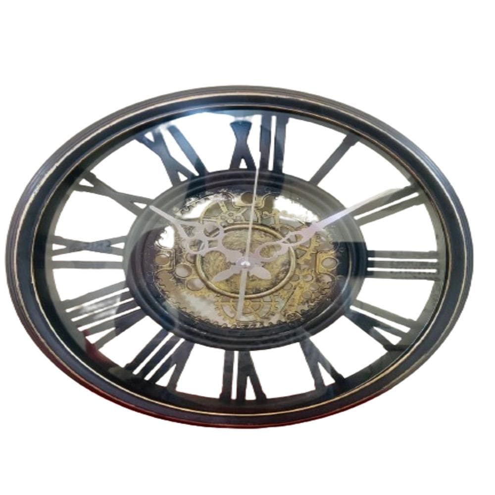 Relogio De Parede Madeira Design Vintage 30Cm Decorativo