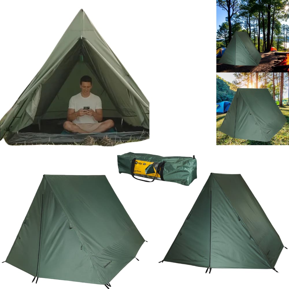 Barraca Canadense Camping 5 Pessoas Coluna D’água 2000mm Verde Nautika Tenda Impermeável