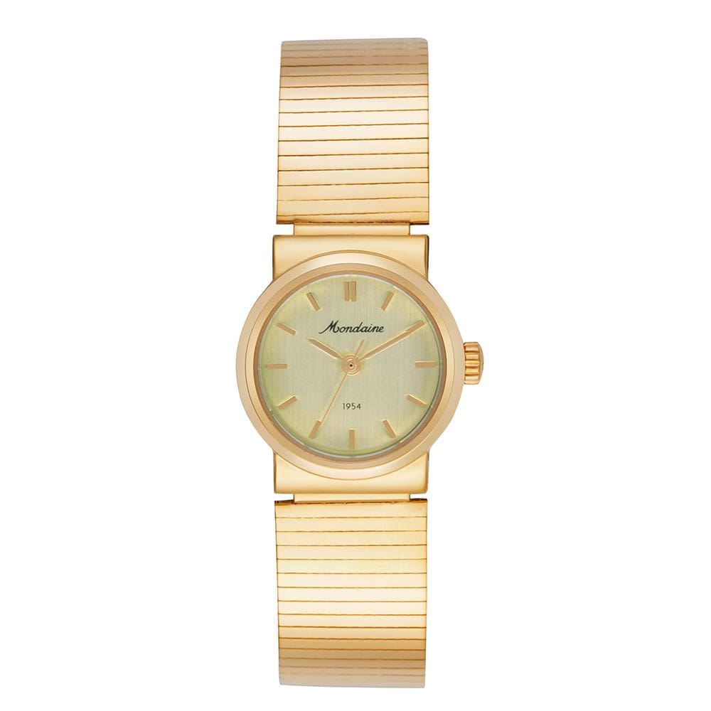 Relógio MONDAINE feminino analógico dourado 32922LPMVDE1