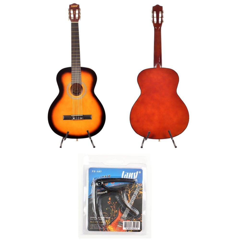 Violão Land Acustico Nylon Sunburst Ln-39 Sb +Cabo Traste 07