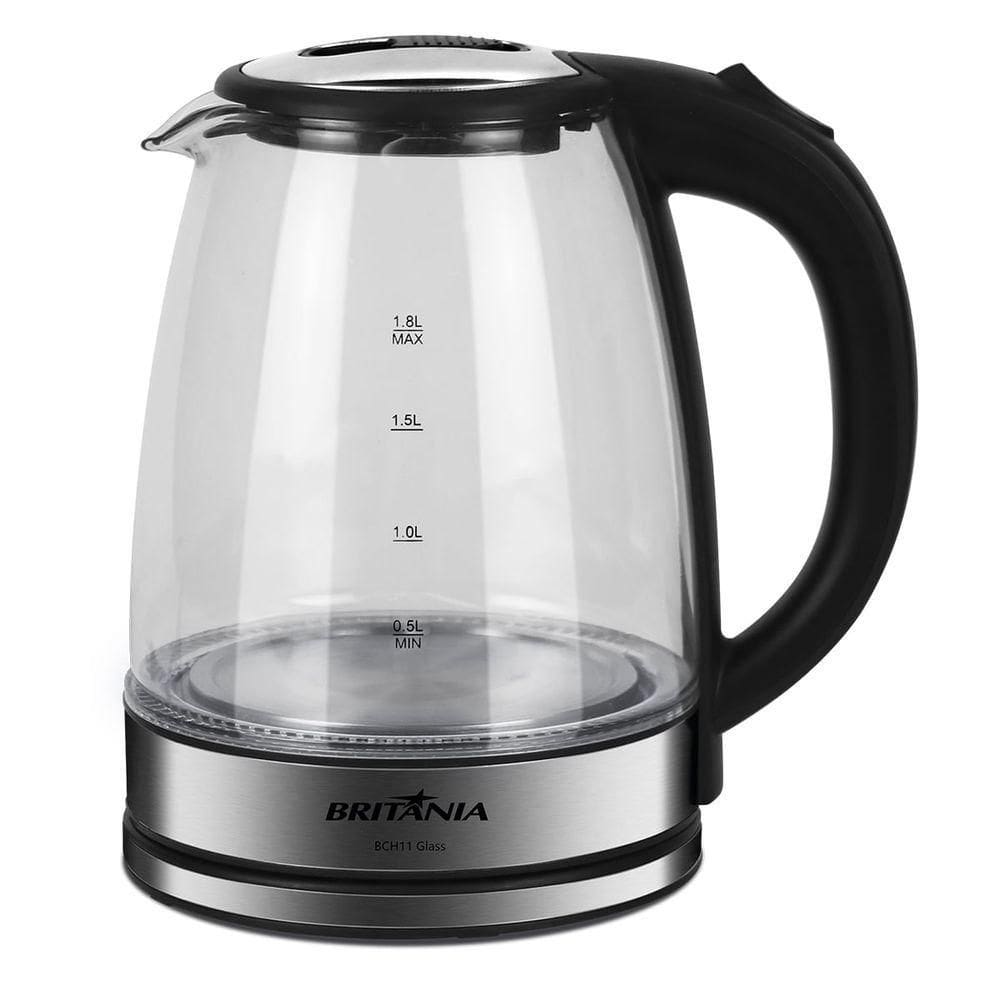 Chaleira Elétrica BritâniaBCH11 Glass 1,8LLight Controll Light Control 220V